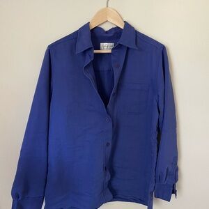 villager Royal Blue Button-Down Shirt